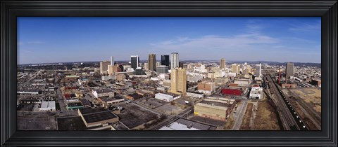 Framed Aerial view of a city, Birmingham, Alabama, USA Print