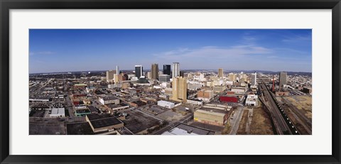 Framed Aerial view of a city, Birmingham, Alabama, USA Print