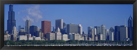 Framed Chicago Skyscrapers, Illinois Print