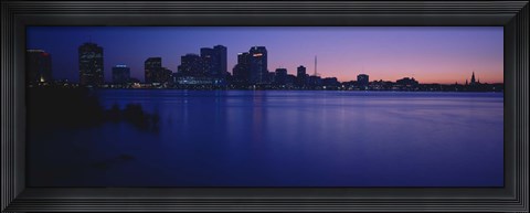 Framed Buildings at the waterfront, New Orleans, Louisiana, USA Print