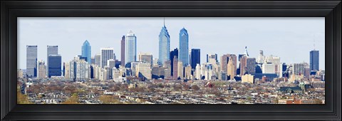 Framed Philadelphia skyline, Pennsylvania, USA Print