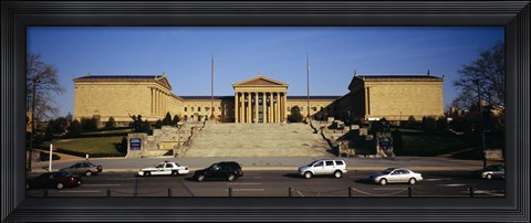 Framed Facade of an art museum, Philadelphia Museum Of Art, Philadelphia, Pennsylvania, USA Print