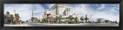 Framed Clouds over buildings in a city, Digital Composite of the Las Vegas Strip, Las Vegas, Nevada, USA Print