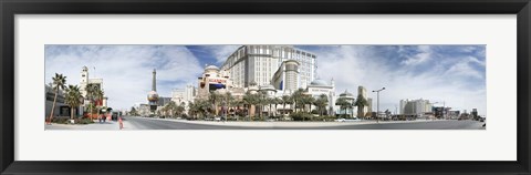 Framed Clouds over buildings in a city, Digital Composite of the Las Vegas Strip, Las Vegas, Nevada, USA Print