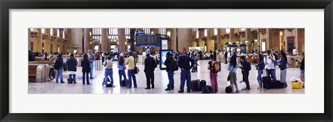 Framed People waiting in a railroad station, 30th Street Station, Schuylkill River, Philadelphia, Pennsylvania, USA Print