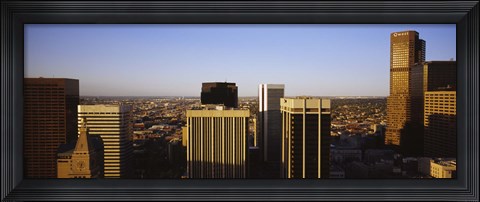 Framed Skyscrapers in a city, Denver, Colorado, USA Print