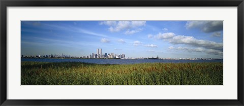 Framed Buildings at the waterfront, New Jersey, New York City, New York State, USA Print