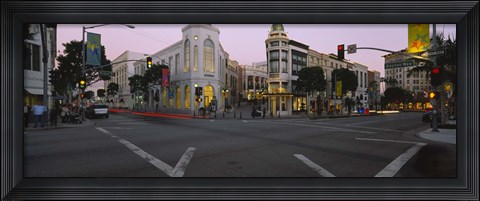 Framed Buildings in a city, Rodeo Drive, Beverly Hills, California, USA Print