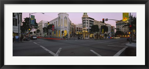 Framed Buildings in a city, Rodeo Drive, Beverly Hills, California, USA Print