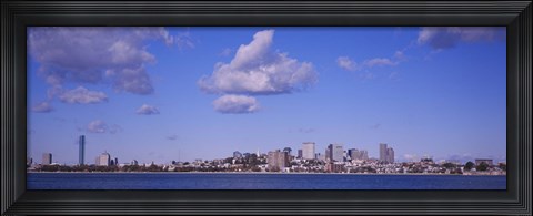 Framed City at the waterfront, Boston, Massachusetts, USA Print