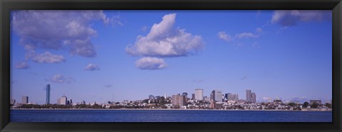 Framed City at the waterfront, Boston, Massachusetts, USA Print