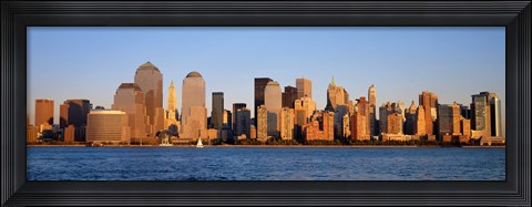 Framed Daytime View of NYC from the Waterfront Print