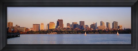 Framed Boston, Massachusetts skyline Print
