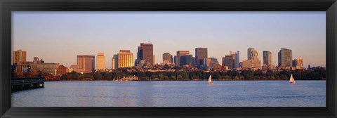 Framed Boston, Massachusetts skyline Print