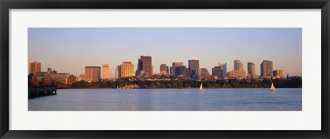 Framed Boston, Massachusetts skyline Print