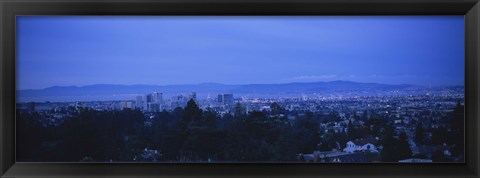 Framed High angle view of buildings in a city, Oakland, California, USA Print