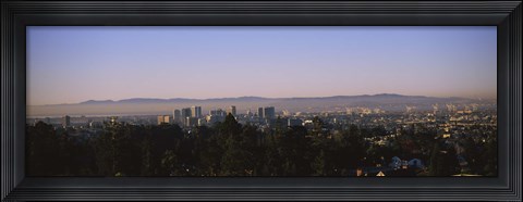 Framed High angle view of a cityscape, Oakland, California, USA Print