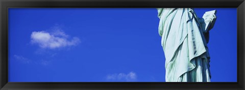 Framed Mid section view of a statue, Statue of Liberty, Liberty State Park, Liberty Island, New York City, New York State, USA Print