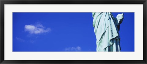 Framed Mid section view of a statue, Statue of Liberty, Liberty State Park, Liberty Island, New York City, New York State, USA Print