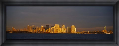 Framed New York and Statue of Liberty Print