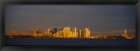 Framed New York and Statue of Liberty Print