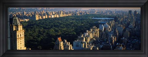 Framed Central Park and Manhattan, New York City Print