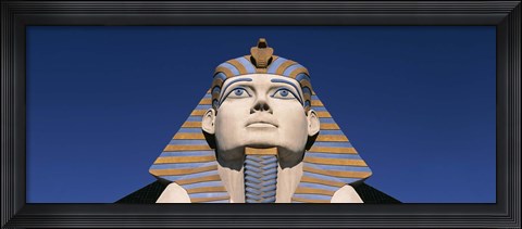 Framed Low angle view of a sphinx, Luxor Hotel Sphinx, Las Vegas, Nevada, USA Print