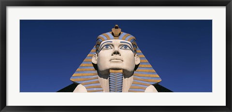 Framed Low angle view of a sphinx, Luxor Hotel Sphinx, Las Vegas, Nevada, USA Print