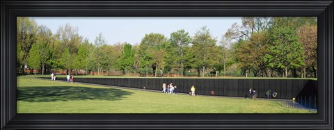 Framed Tourists standing in front of a monument, Vietnam Veterans Memorial, Washington DC, USA Print
