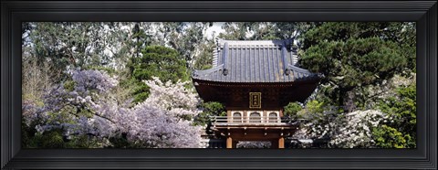 Framed Low angle view of entrance of a park, Japanese Tea Garden, Golden Gate Park, San Francisco, California, USA Print