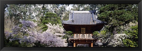 Framed Low angle view of entrance of a park, Japanese Tea Garden, Golden Gate Park, San Francisco, California, USA Print