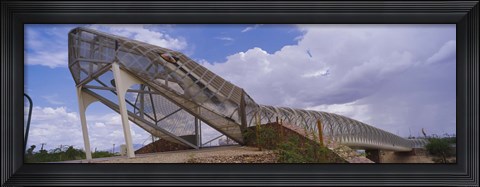 Framed Pedestrian bridge over a river, Snake Bridge, Tucson, Arizona, USA Print