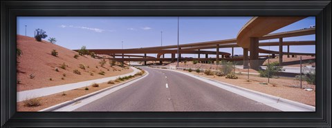 Framed Road passing through a landscape, Phoenix, Arizona, USA Print