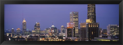 Framed Buildings in a city, Atlanta, Georgia Print