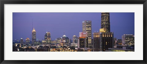 Framed Buildings in a city, Atlanta, Georgia Print