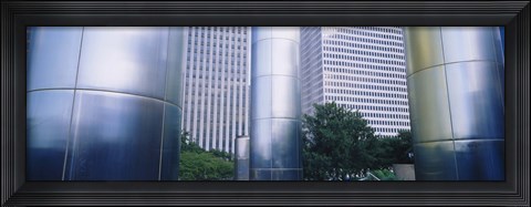 Framed Columns of a building, Downtown District, Houston, Texas, USA Print