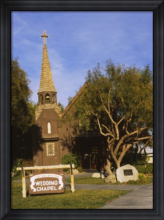 Framed Low angle view of a church, The Little Church of the West, Las Vegas, Nevada, USA Print