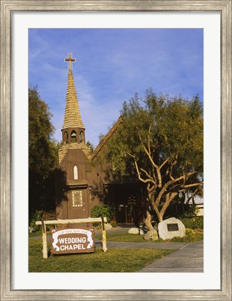 Framed Low angle view of a church, The Little Church of the West, Las Vegas, Nevada, USA Print