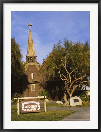 Framed Low angle view of a church, The Little Church of the West, Las Vegas, Nevada, USA Print