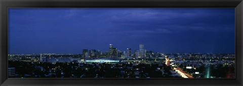 Framed High angle view of a city, Denver, Colorado Print