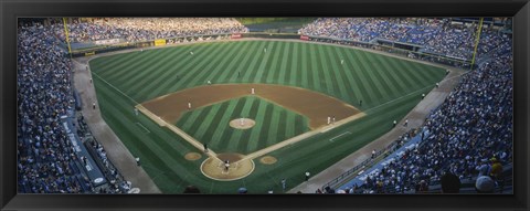 Framed High angle view of spectators in a stadium, U.S. Cellular Field, Chicago White Sox, Chicago, Illinois, USA Print