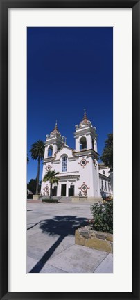 Framed Facade of a cathedral, Portuguese Cathedral, San Jose, Silicon Valley, Santa Clara County, California, USA Print