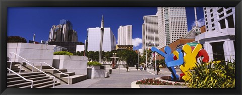 Framed Skyscrapers in a city, Moscone Center, South of Market, San Francisco, California, USA Print