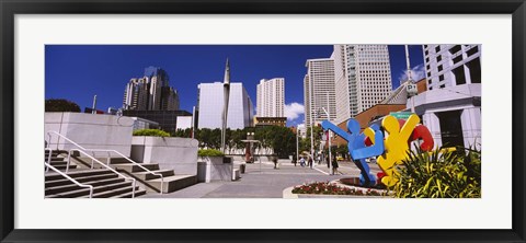 Framed Skyscrapers in a city, Moscone Center, South of Market, San Francisco, California, USA Print