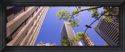 Framed Low angle view of buildings in a city, San Francisco, California, USA Print
