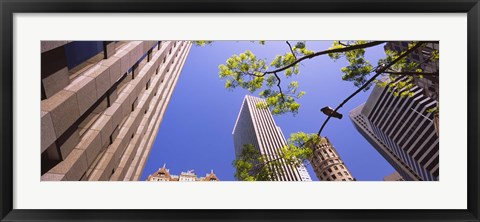 Framed Low angle view of buildings in a city, San Francisco, California, USA Print