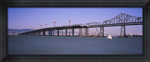 Framed Bay Bridge, Treasure Island, Oakland, San Francisco, California Print