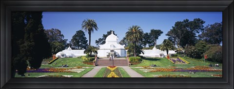 Framed Facade of a building, Conservatory of Flowers, Golden Gate Park, San Francisco, California, USA Print