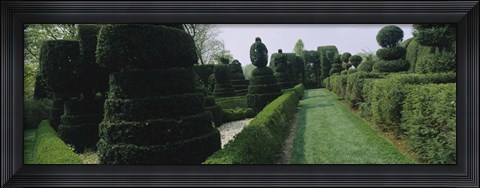 Framed Sculptures formed from trees and plants in a garden, Ladew Topiary Gardens, Monkton, Baltimore County, Maryland, USA Print