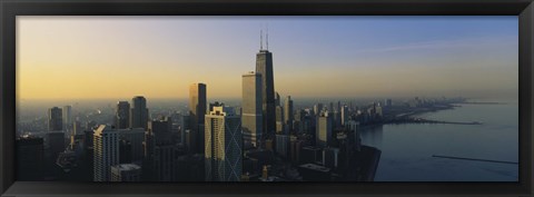 Framed Buildings in Chicago, Illinois Print